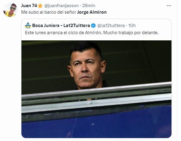 Usuarios de las redes sociales tuvieron reacciones a favor y en contra de Jorge Almirón como nuevo DT de Boca.