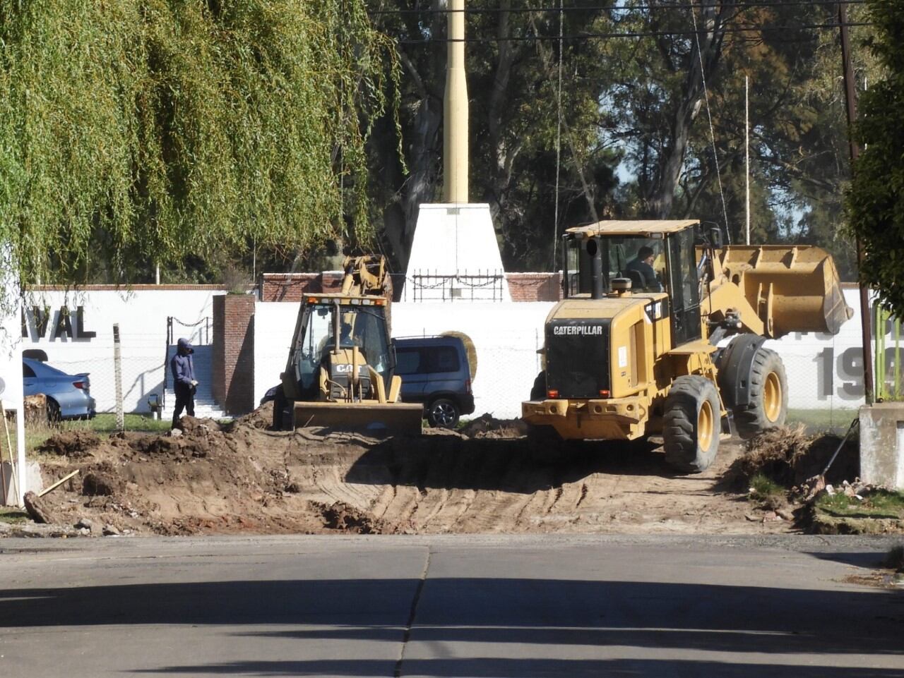 Punta Alta: avanza la obra para un nuevo egreso de la BNPB por calle Urquiza