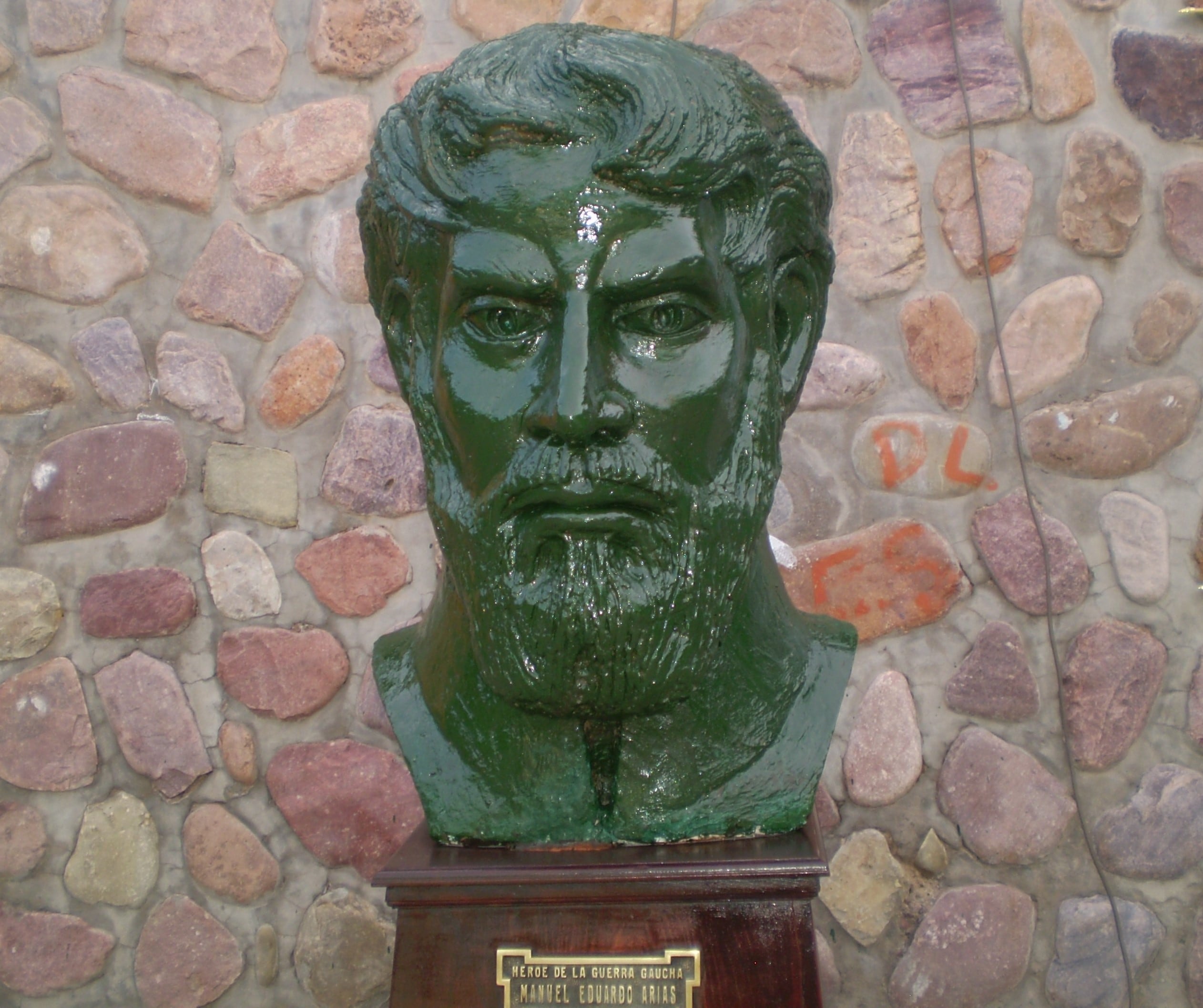 Busto del general humahuaqueño Manuel Eduardo Arias, de cuya muerte han pasado 199 años.