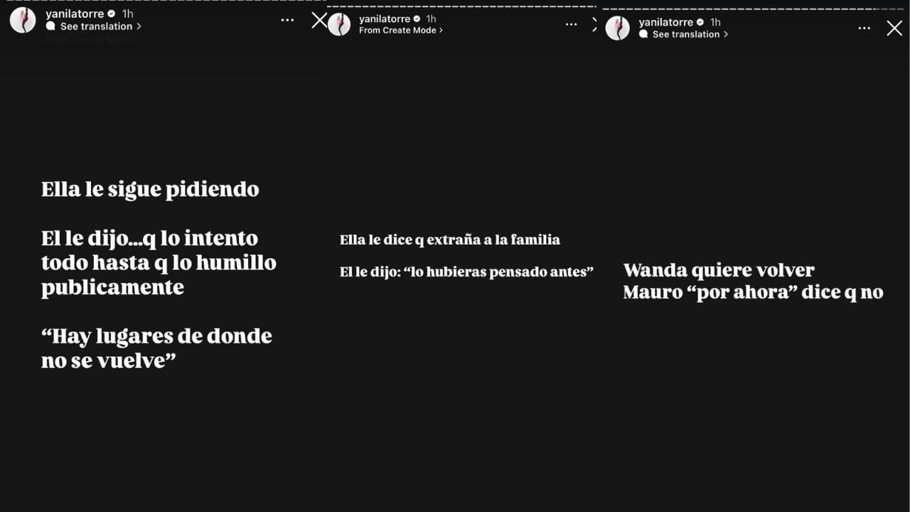 Las historias de Yanina Latorre donde revela lo que buscaría Wanda respecto a su relación con Icardi.