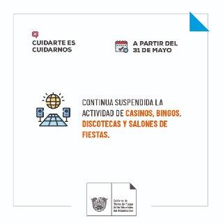 Desde el Ministerio de Salud de la Provincia informaron las medidas vigentes a partir del lunes 31 de mayo.