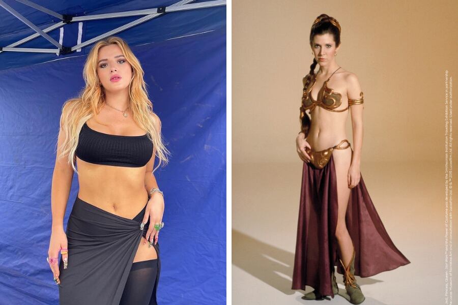 El look estilo Princesa Leia que lució Bella Thorne.