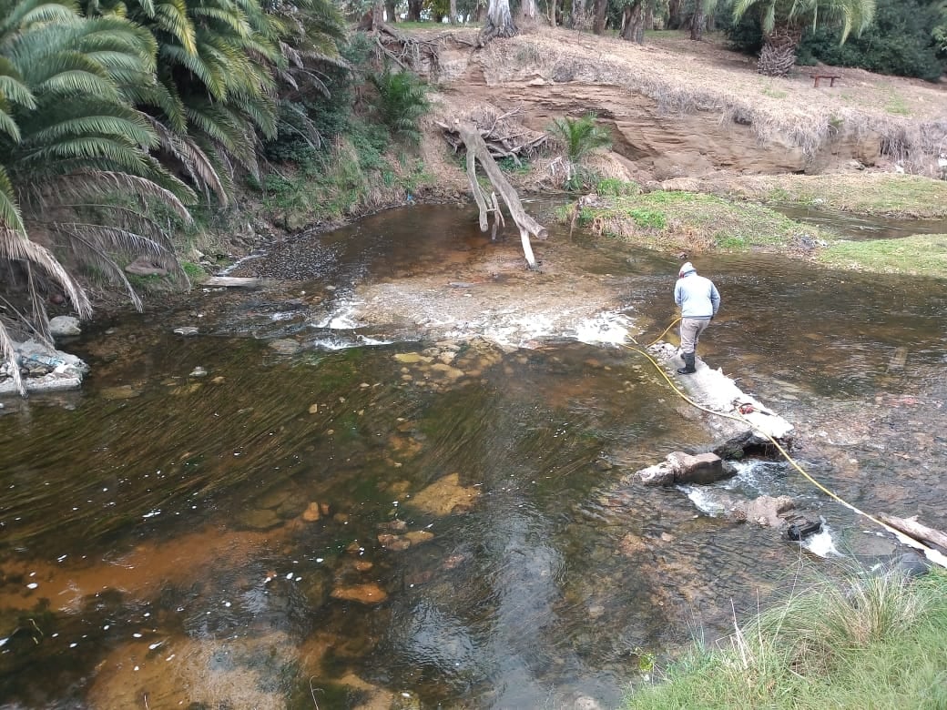 Fue eliminado el tajamar en el arroyo del parque cabañas