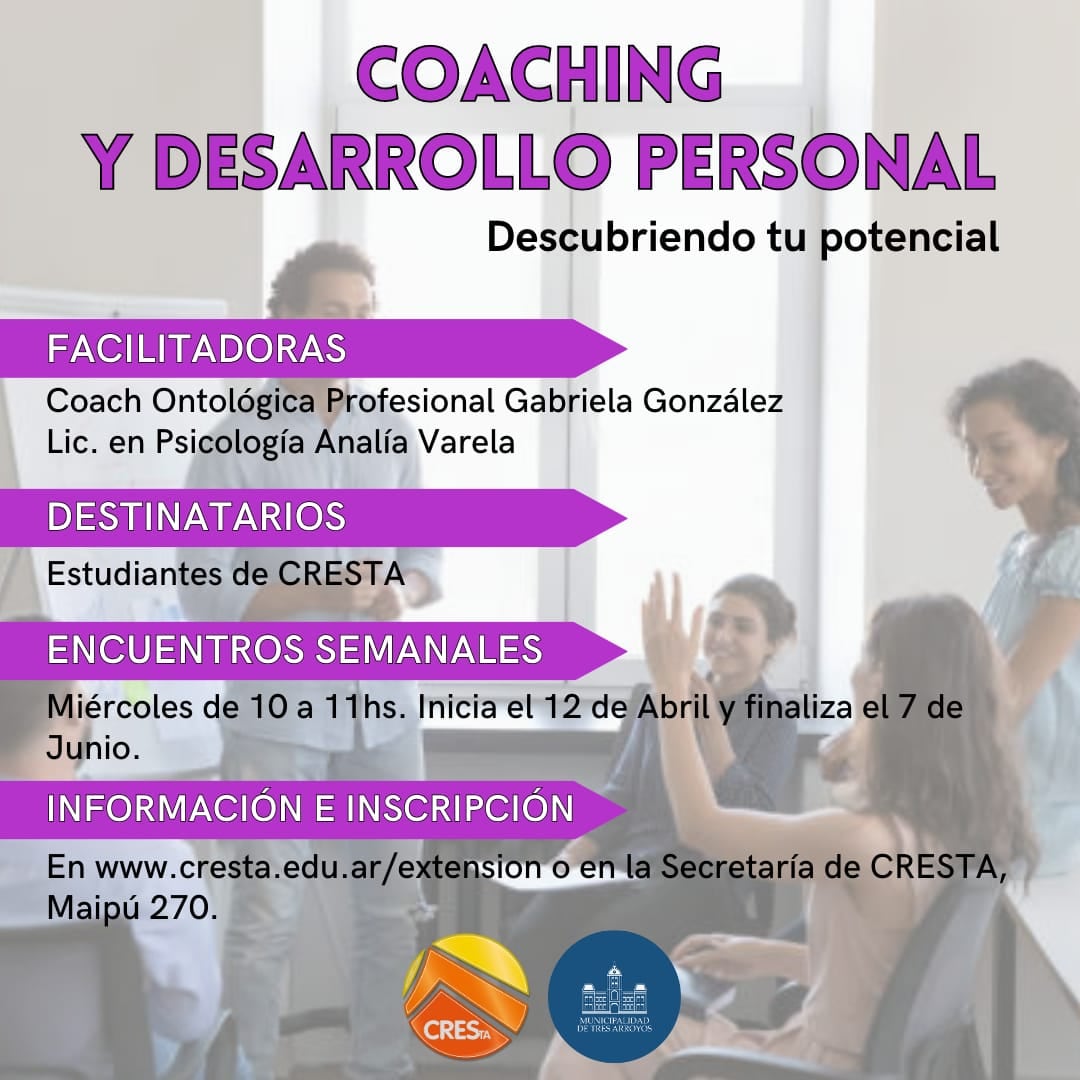 Taller de Coaching y Desarrollo Personal para los alumnos de Cresta