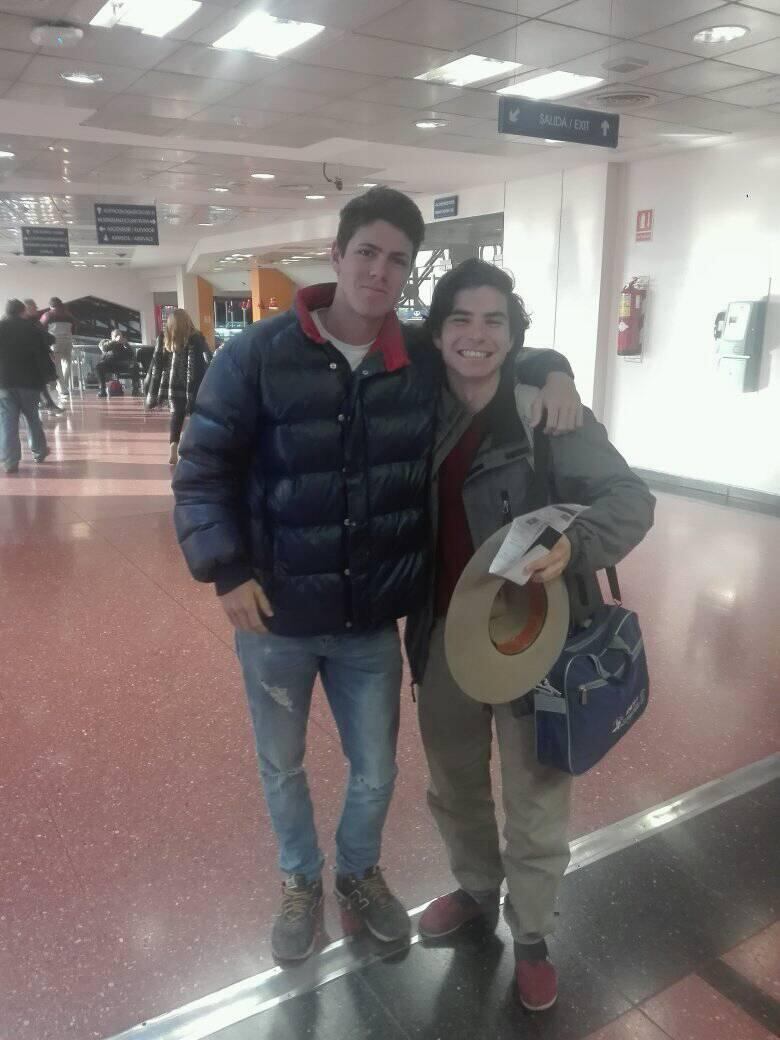 José y Marcos Ginocchio juntos antes del inicio de Gran Hermano.