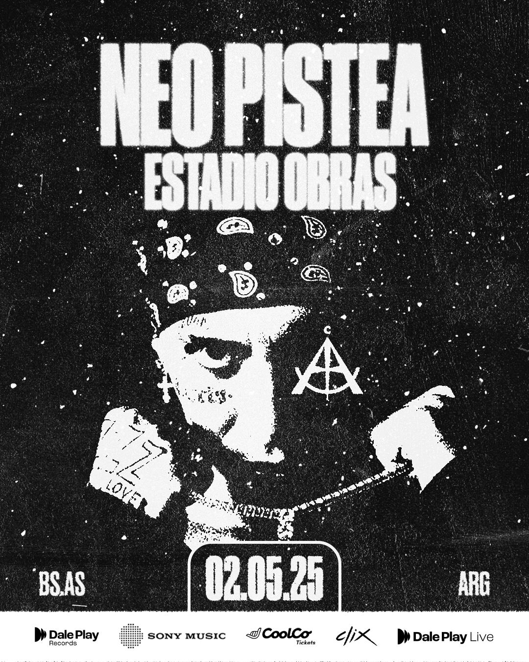 Neo Pistea anunció un show en el Estadio Obras: cuándo salen las entradas a la venta