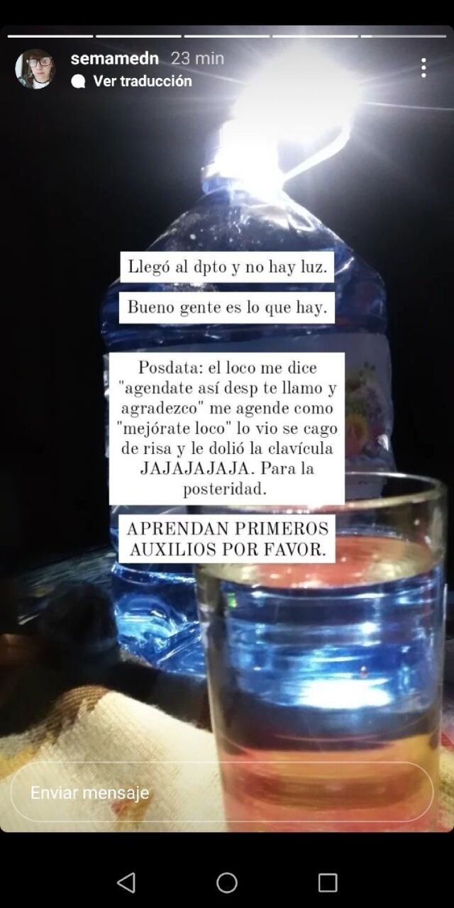 La mujer resaltó la importancia de aprender primeros auxilios.