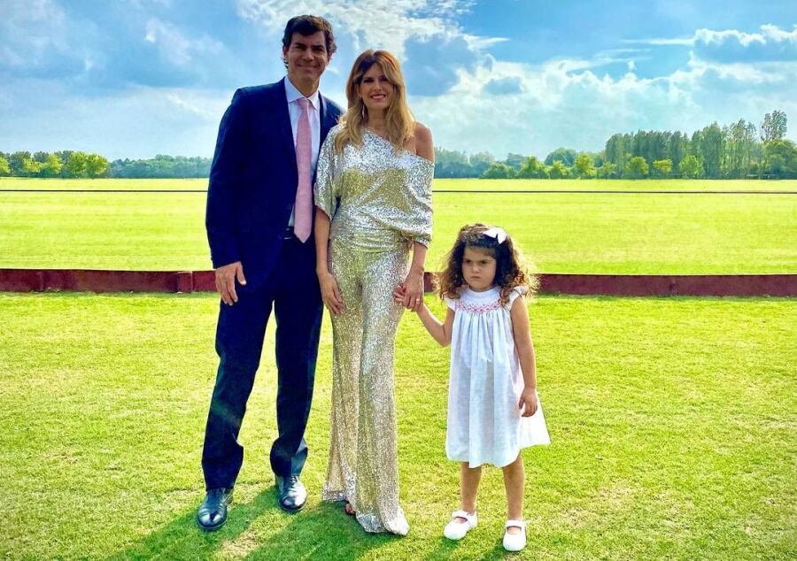 Juan Manuel Urtubey, Isabel Macedo y su hija Belita.