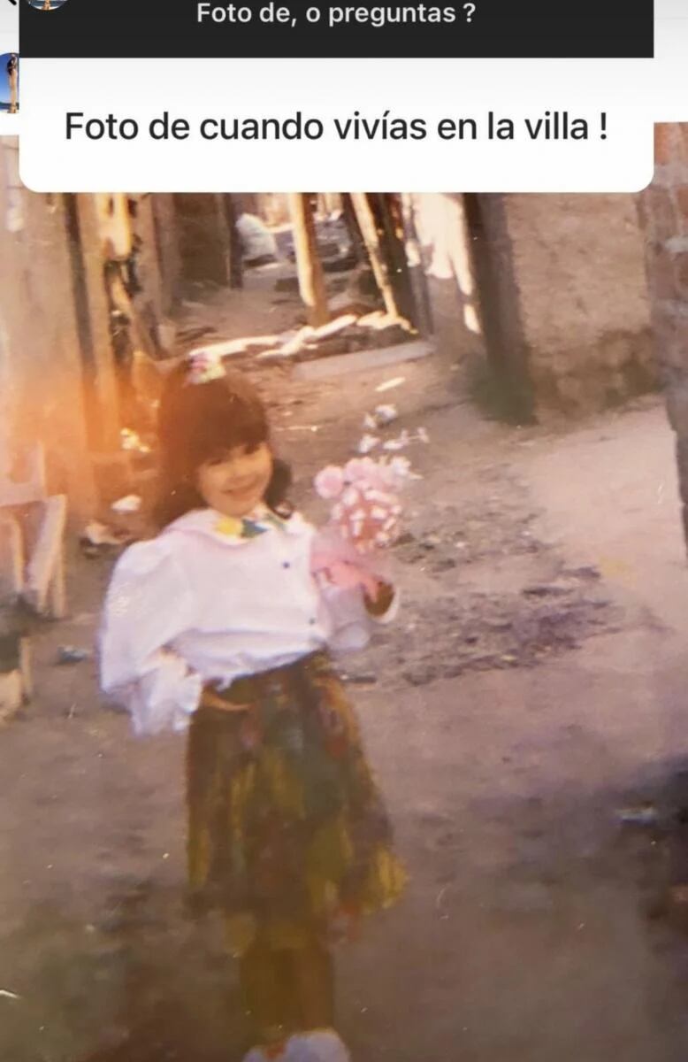 La inédita foto de Barby Franco en su infancia.