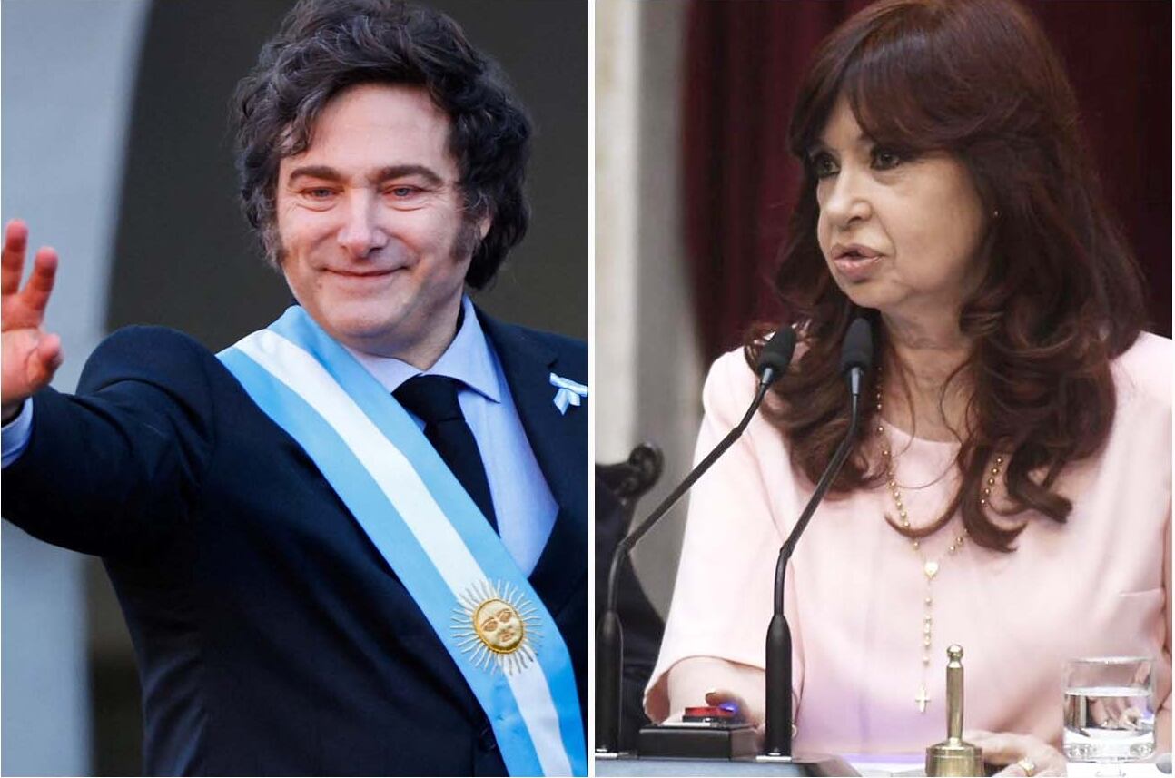 Cristina le respondió a Javier Milei tras sus dichos en la entrevista. (Javier Ferreyra y Federico López Claro)