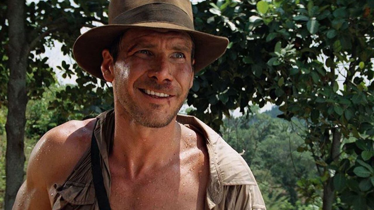 Harrison Ford como Indiana Jones.