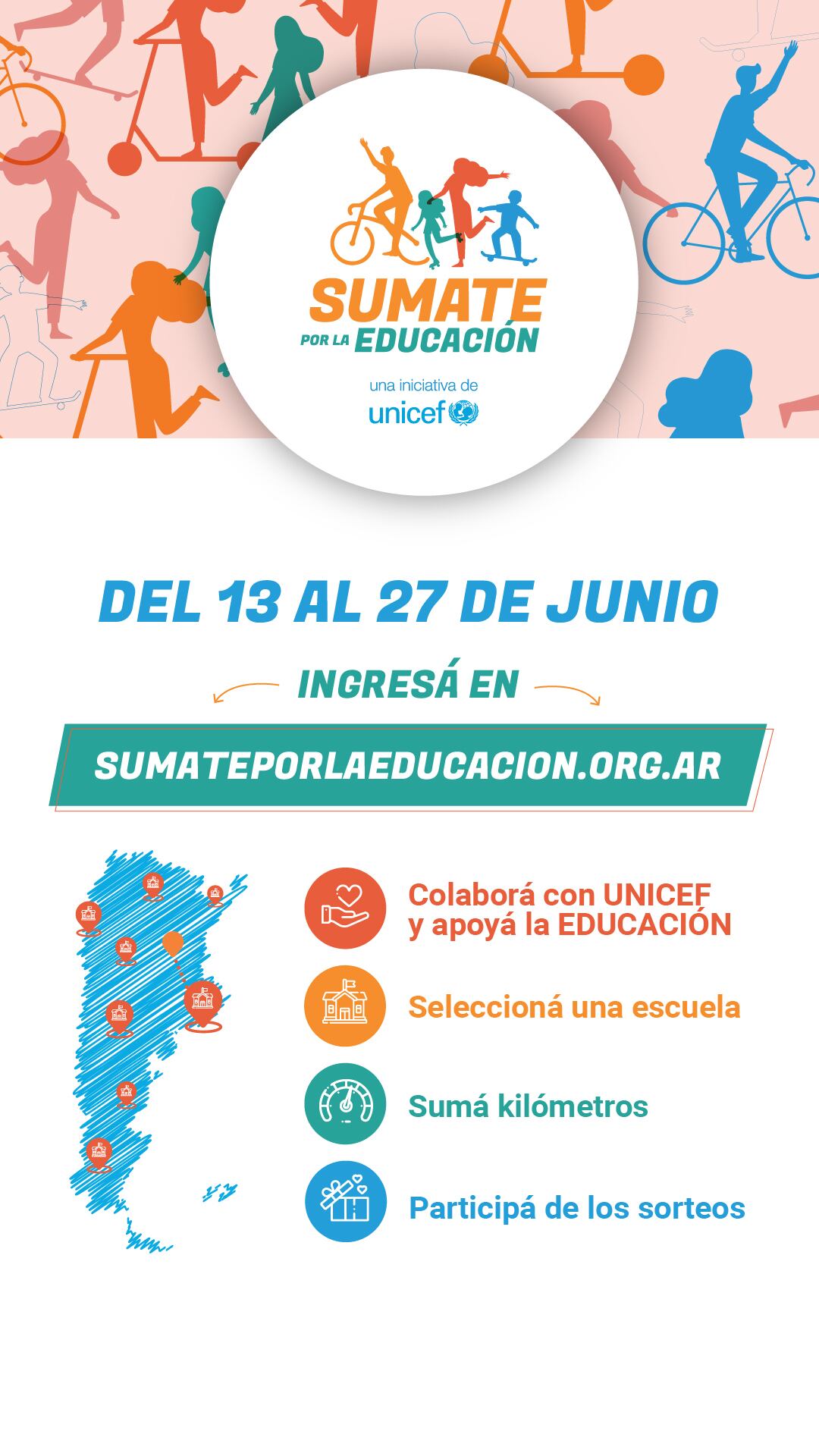 Campaña "Sumate por la educación", de UNICEF