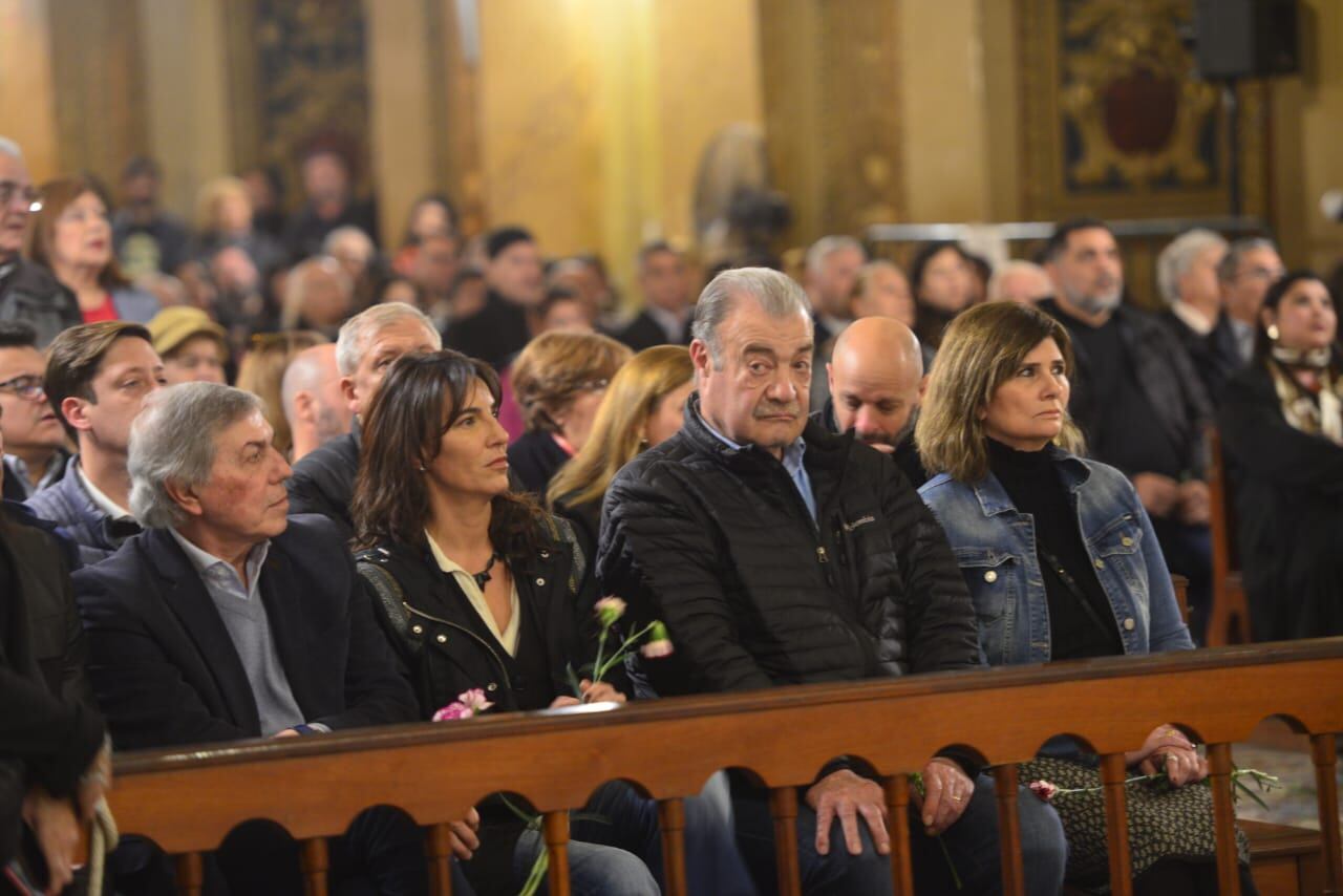 Homenaje a Perón (50° aniversario de su fallecimiento): Juan Carlos Massei, Natalia de la Sota y Francisco Fortuna. (Javier Ferreyra)