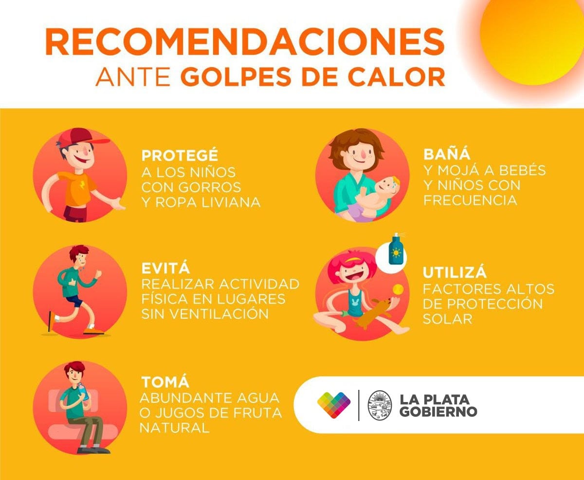 Recomendaciones para evitar golpes de calor.