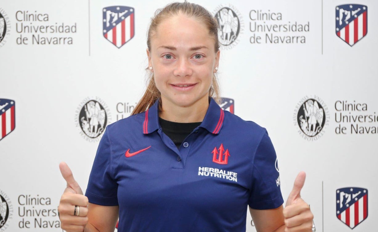 Estefanía Banini, jugadora de Atlético Madrid.