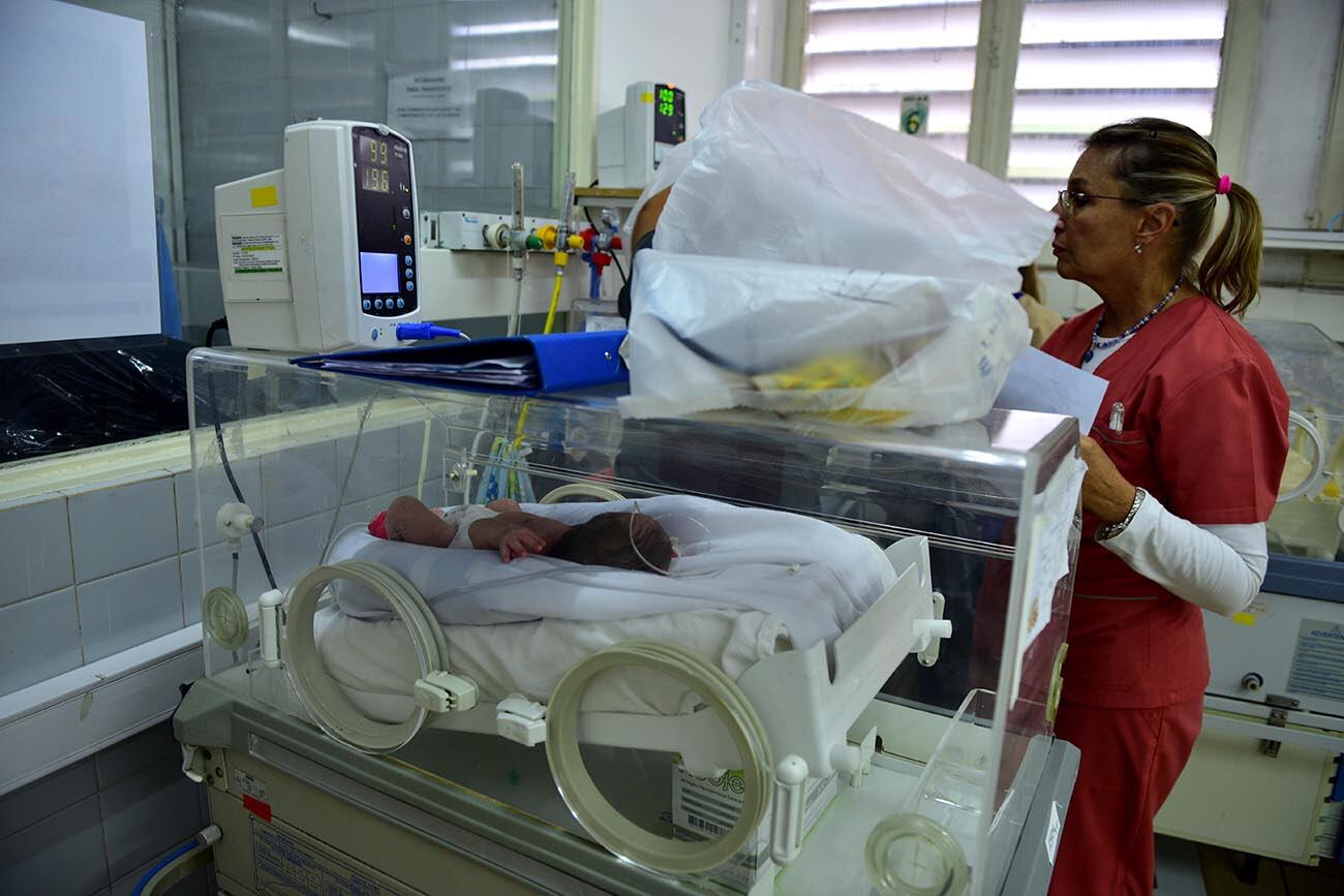 Traslado de bebes desde la Maternidad de barrio San Vicente hacia la nueva Meternidad Provincial en el ex pablo Pizzurno. (José Gabriel Hernández / La Voz)