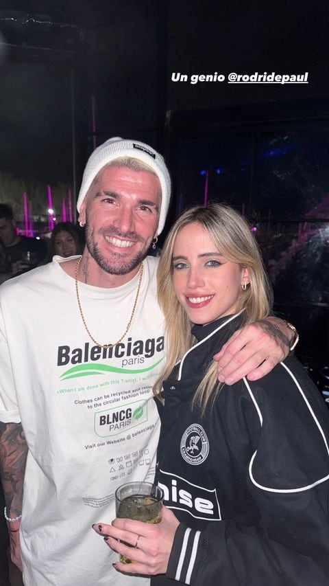 Rodrigo De Paul de fiesta con Denisse de Gran Hermano 2024