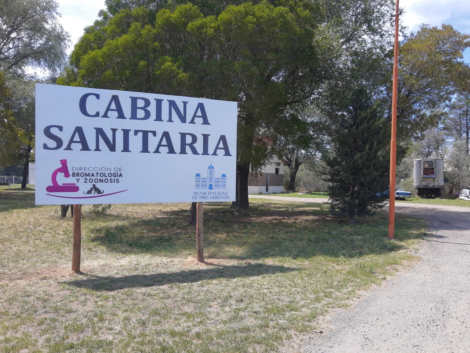 Trabajos de mantenimiento en la Cabina Sanitaria de Tres Arroyos