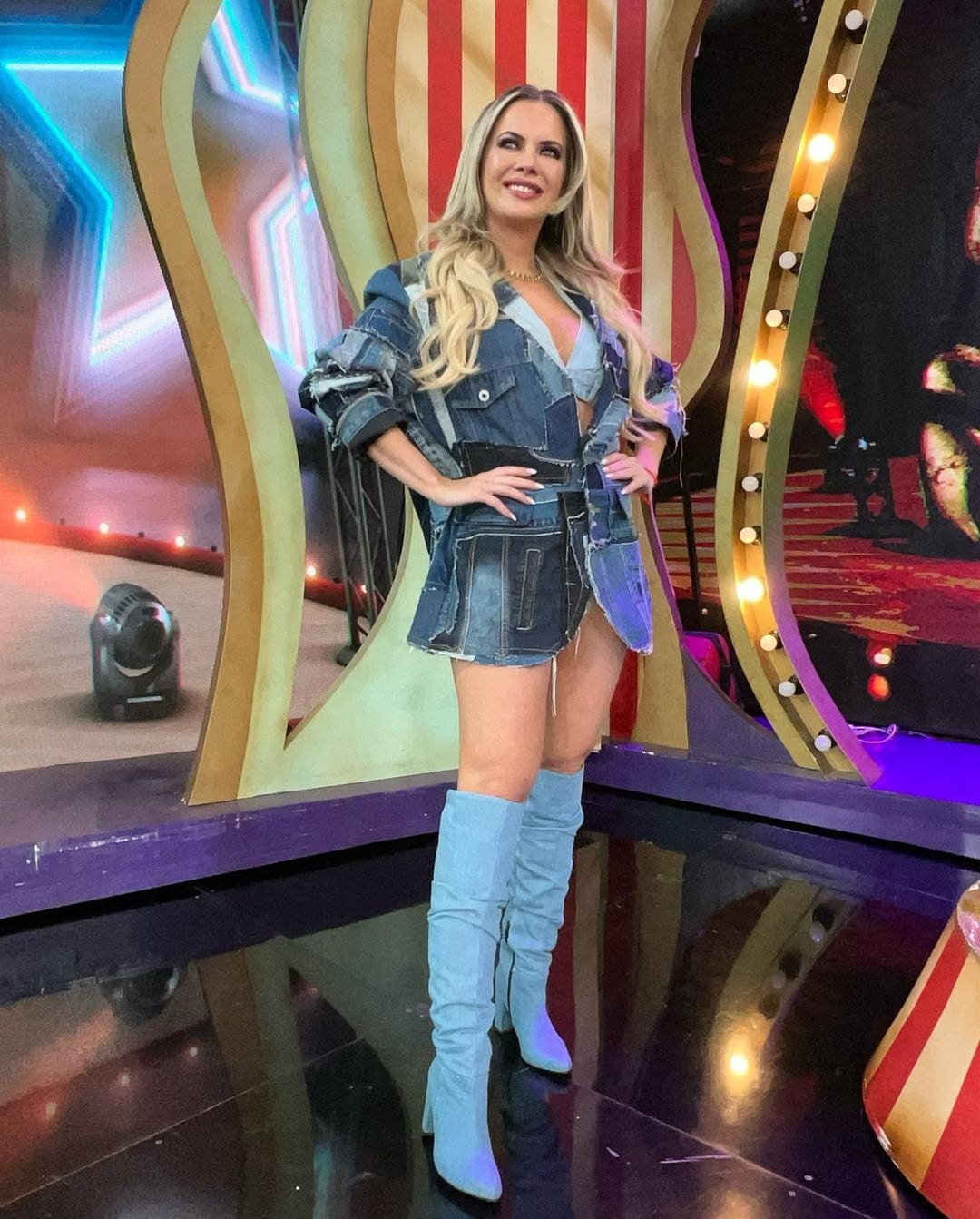 Ale Maglietti se robó todas las miradas en Instagram con un look total denim.