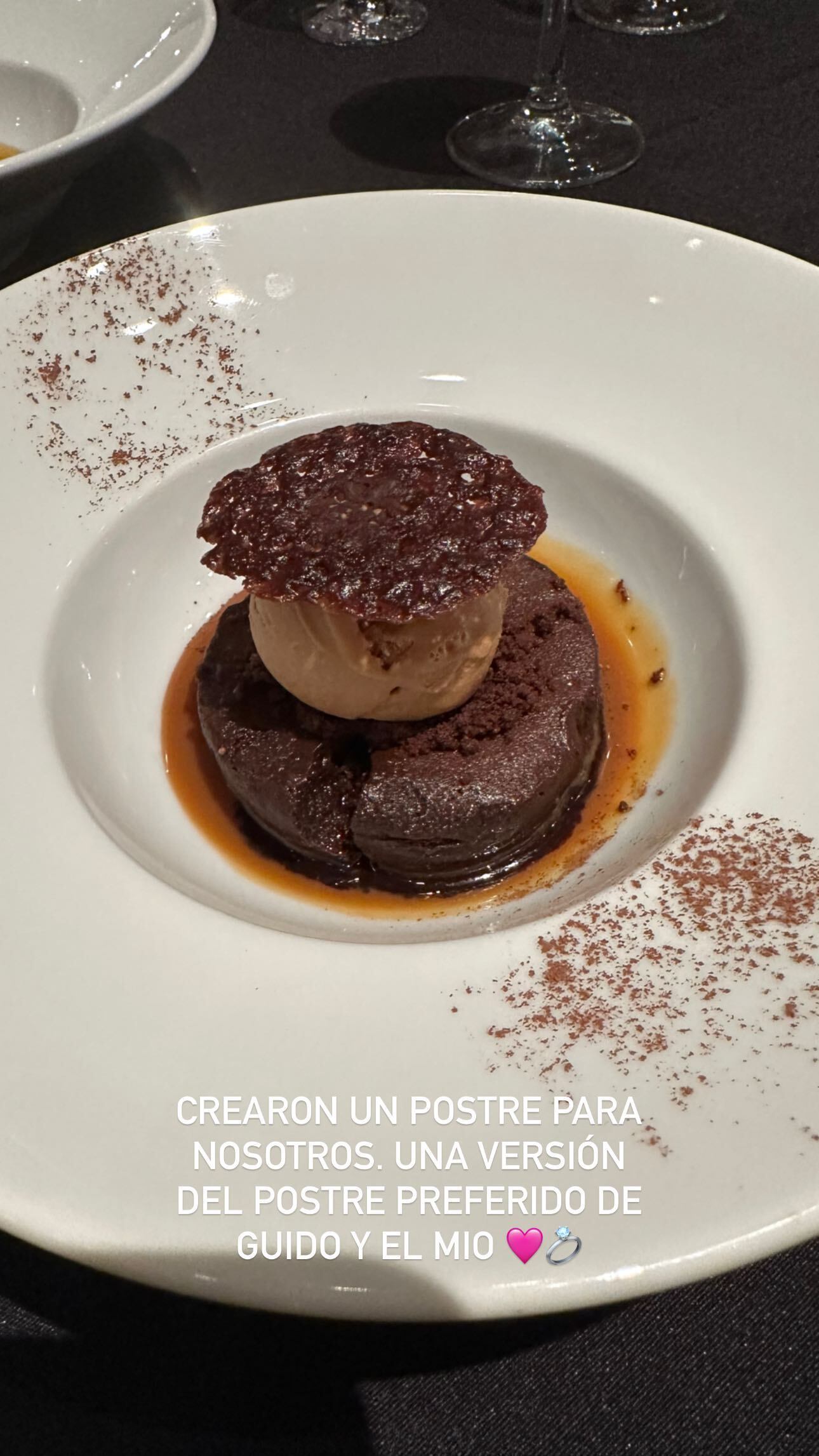 El postre del casamiento de Sol Pérez