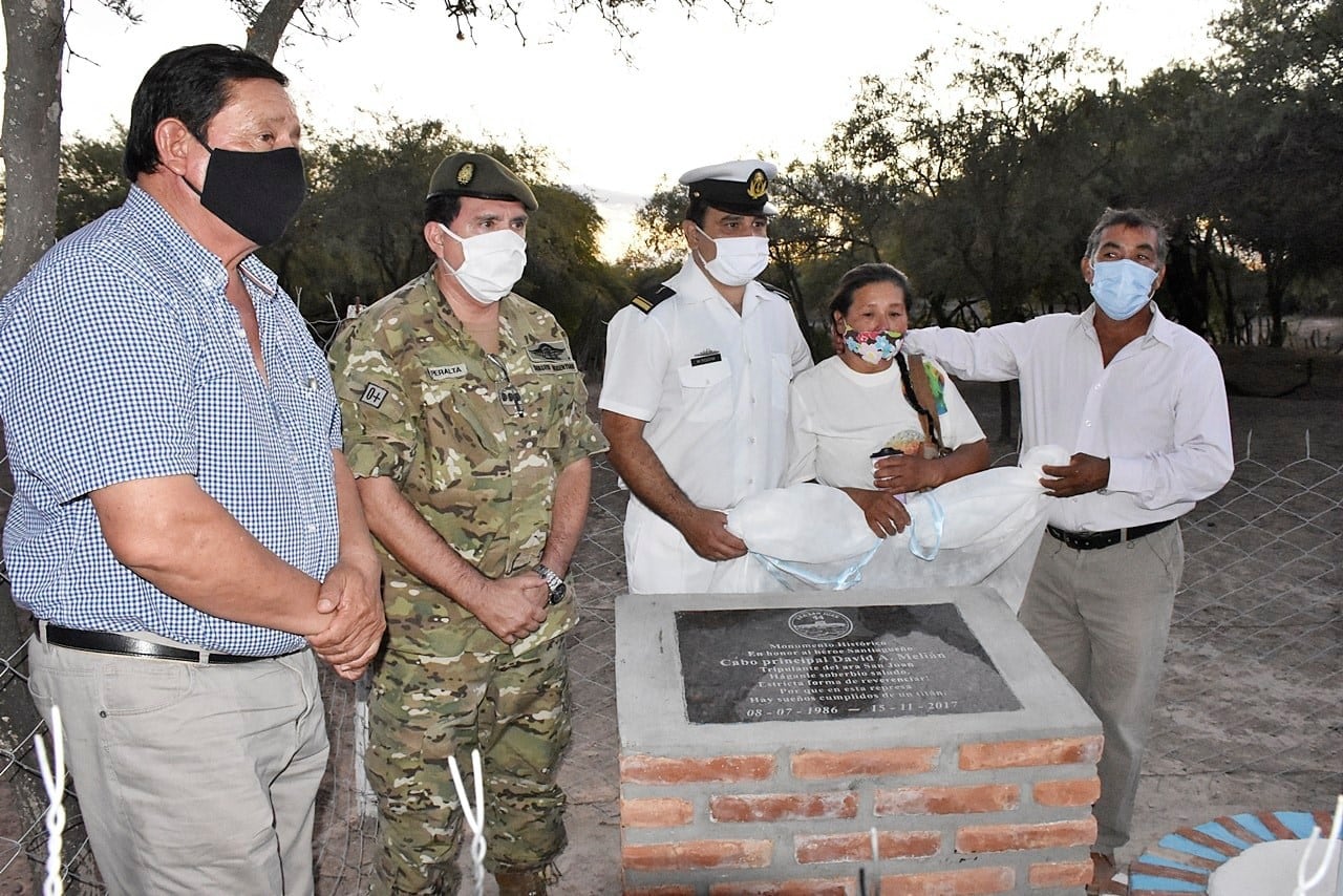 Homenajearon al héroe santiagueño David Melián.