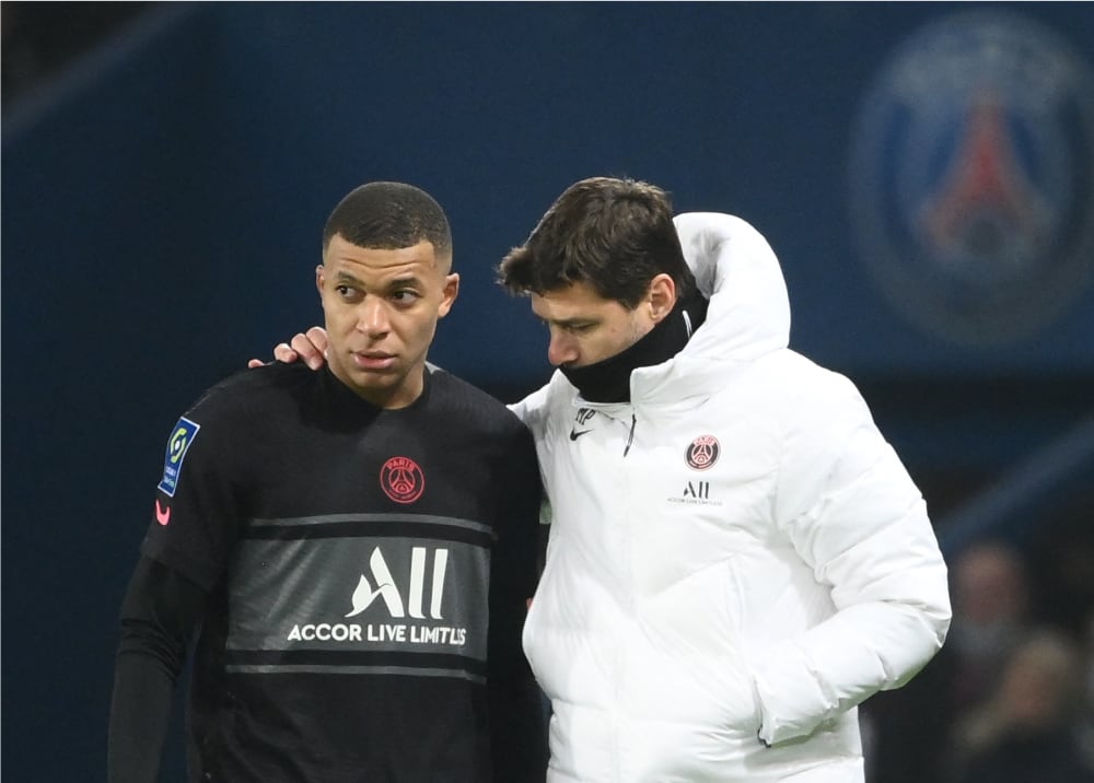 Mauricio Pochettino y Kylian Mbappé juntos en el PSG.