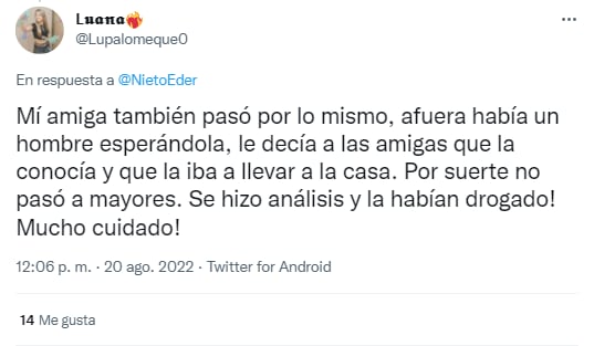 Otras personas se pusieron en contacto con el denunciante para contarles lo que les había sucedido.