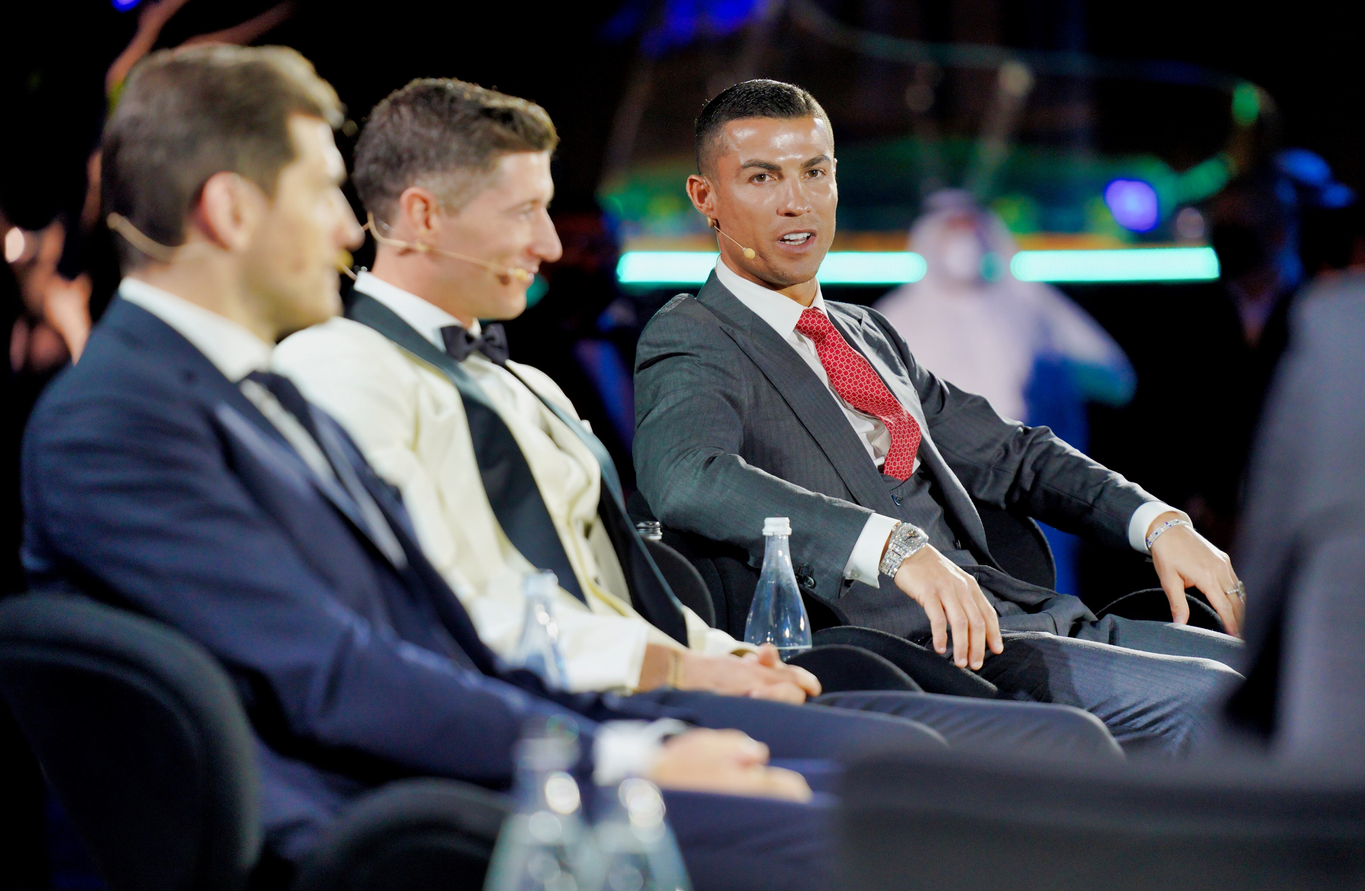 Gala de los Globe Soccer Awards, Dubai. Los jugadores aguardan para recibir sus premios