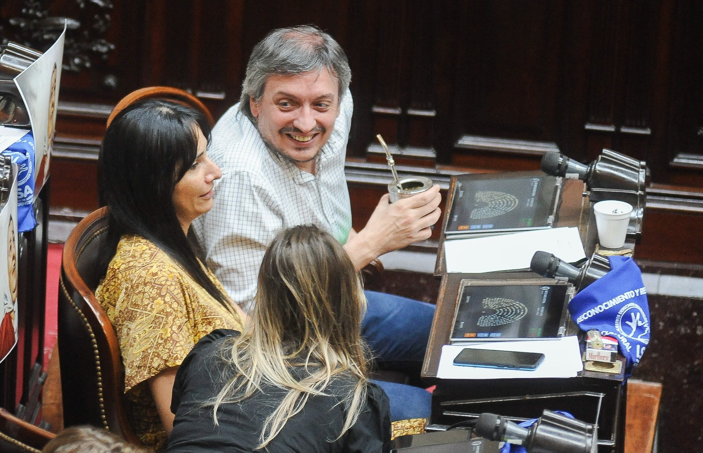 Máximo Kirchner en Diputados. Foto: Federico López Claro