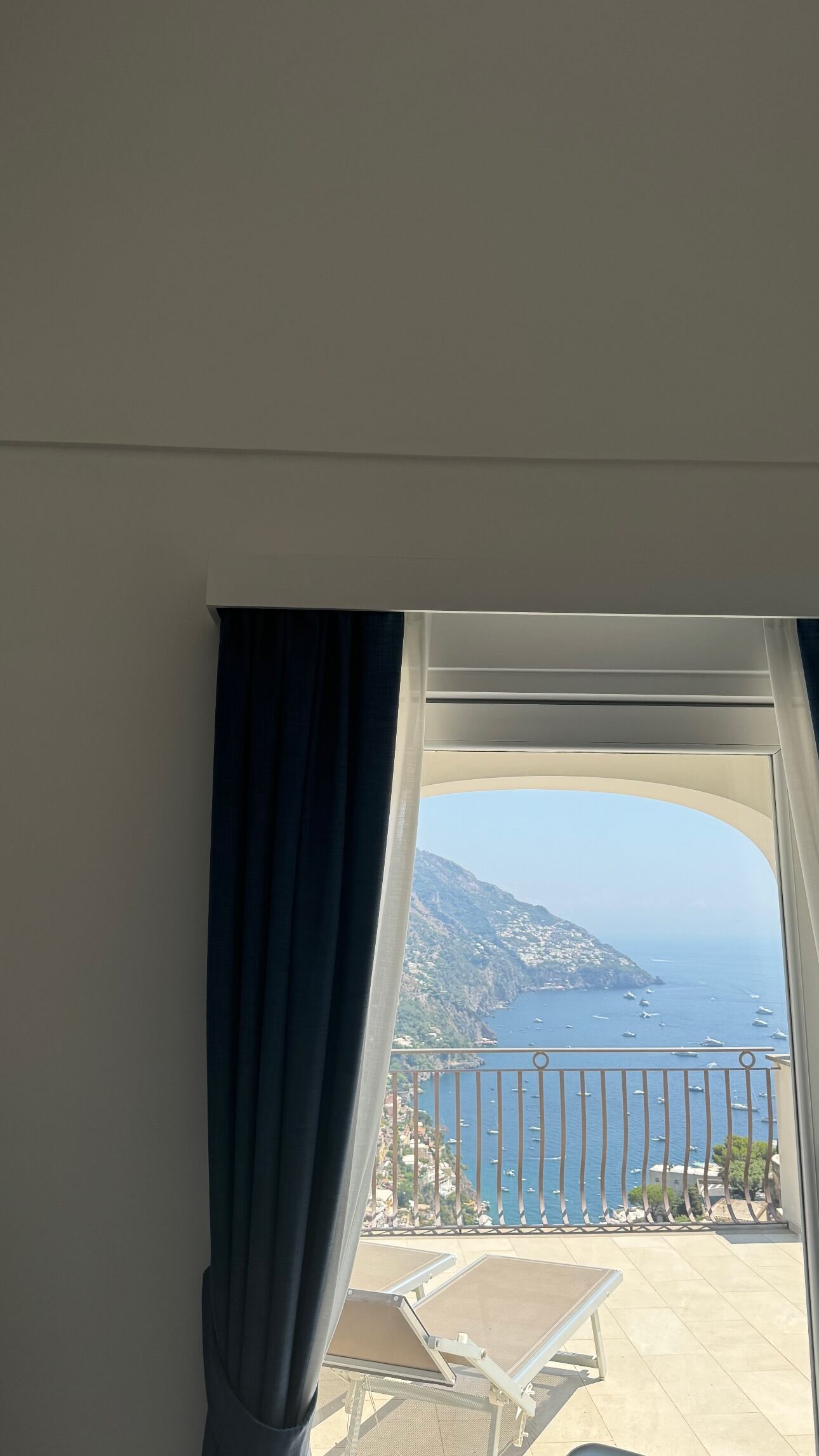 La vista desde el hotel en el que se hospeda Tini Stoessel en Italia