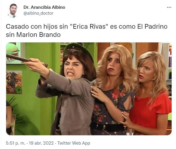 La reacción en las redes por la ausencia de Érica Rivas