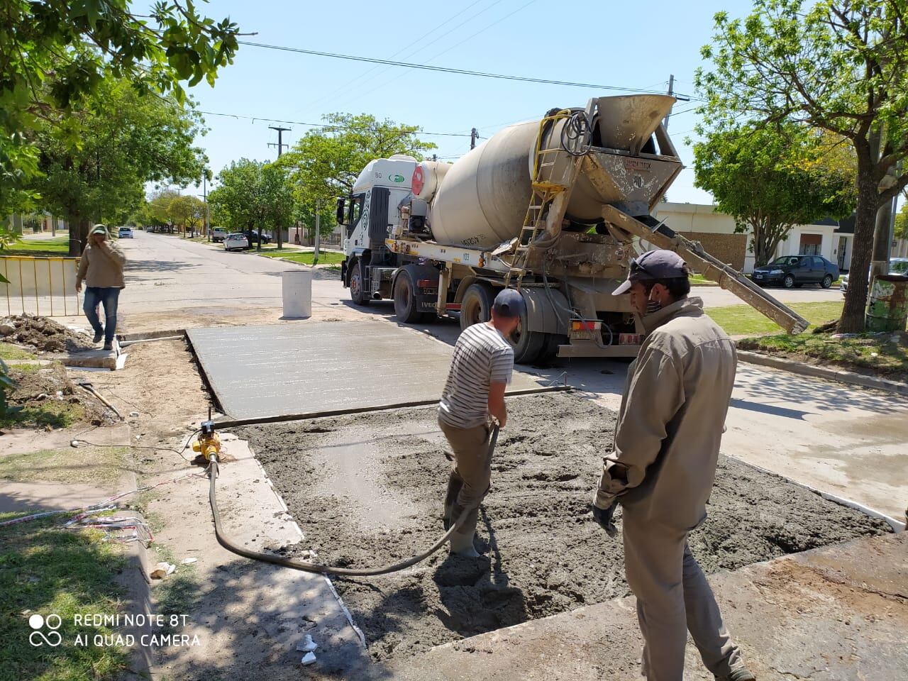 Hay trabajos de bacheo en 25 lugares de la ciudad. (Municipio de Morteros)