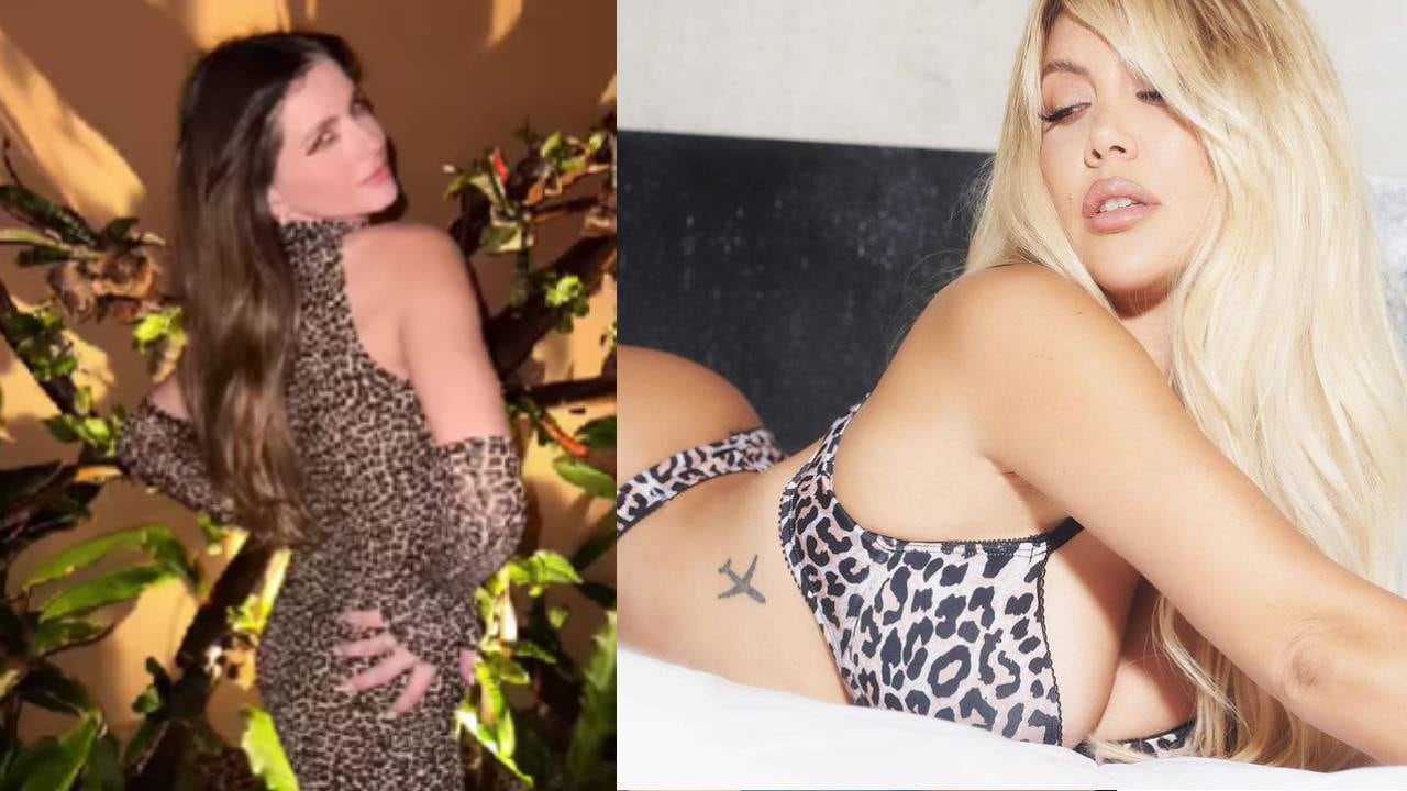 Wanda Nara  fue la primera esta vez y poco después la China Suárez también eligió un sensual animal print