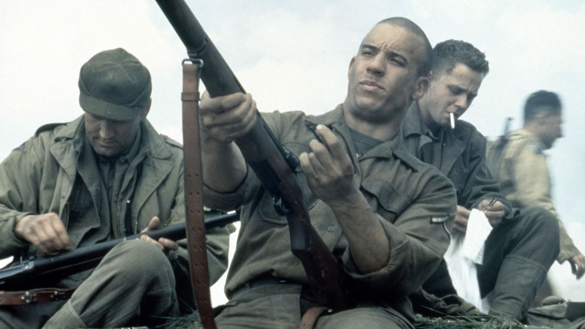 Vin Diesel en Rescatando al soldado Ryan.