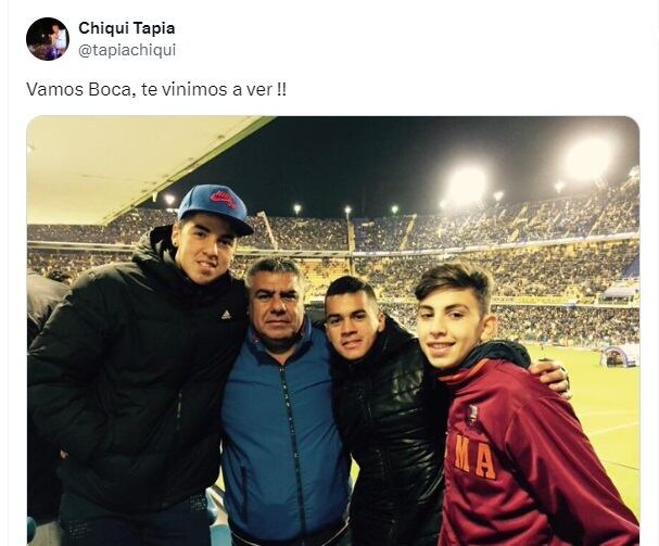 "Chiqui" Tapia en La Bombonera