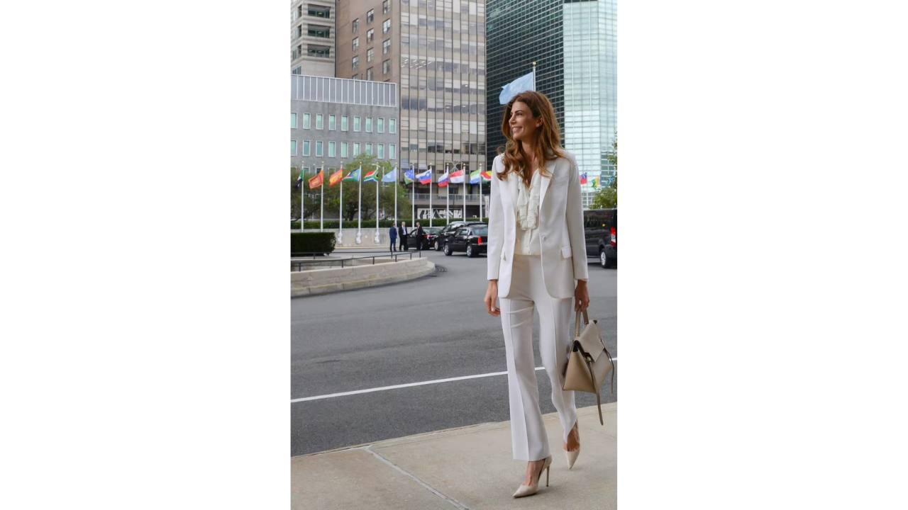 El look total white, una combinación infaltable.