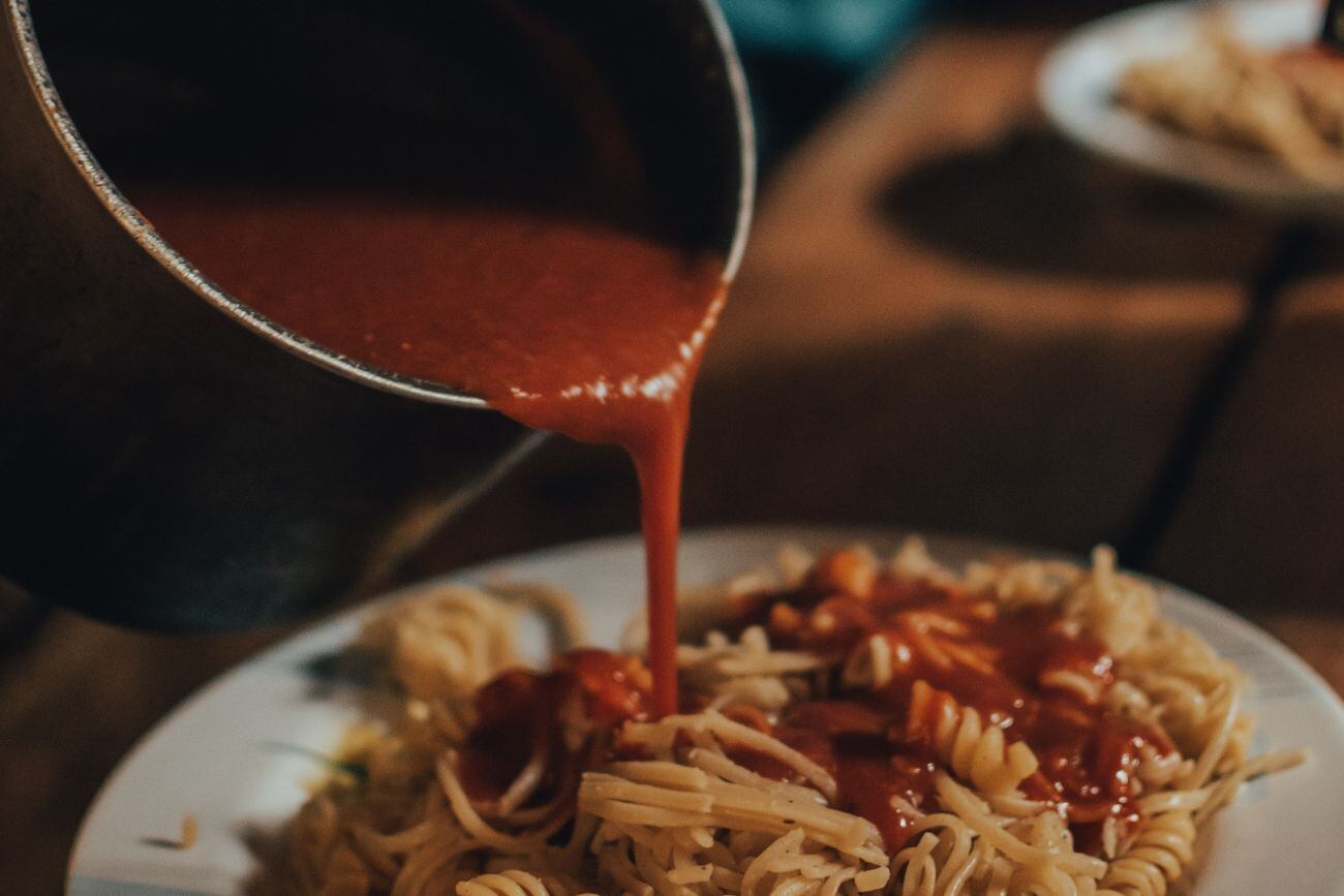 Preparación de salsa de tomate