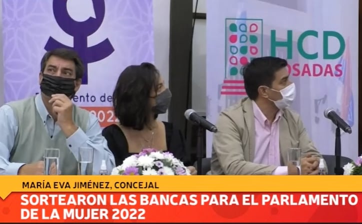 Parlamento de la Mujer 2022: se realizó el sorteo de bancas.