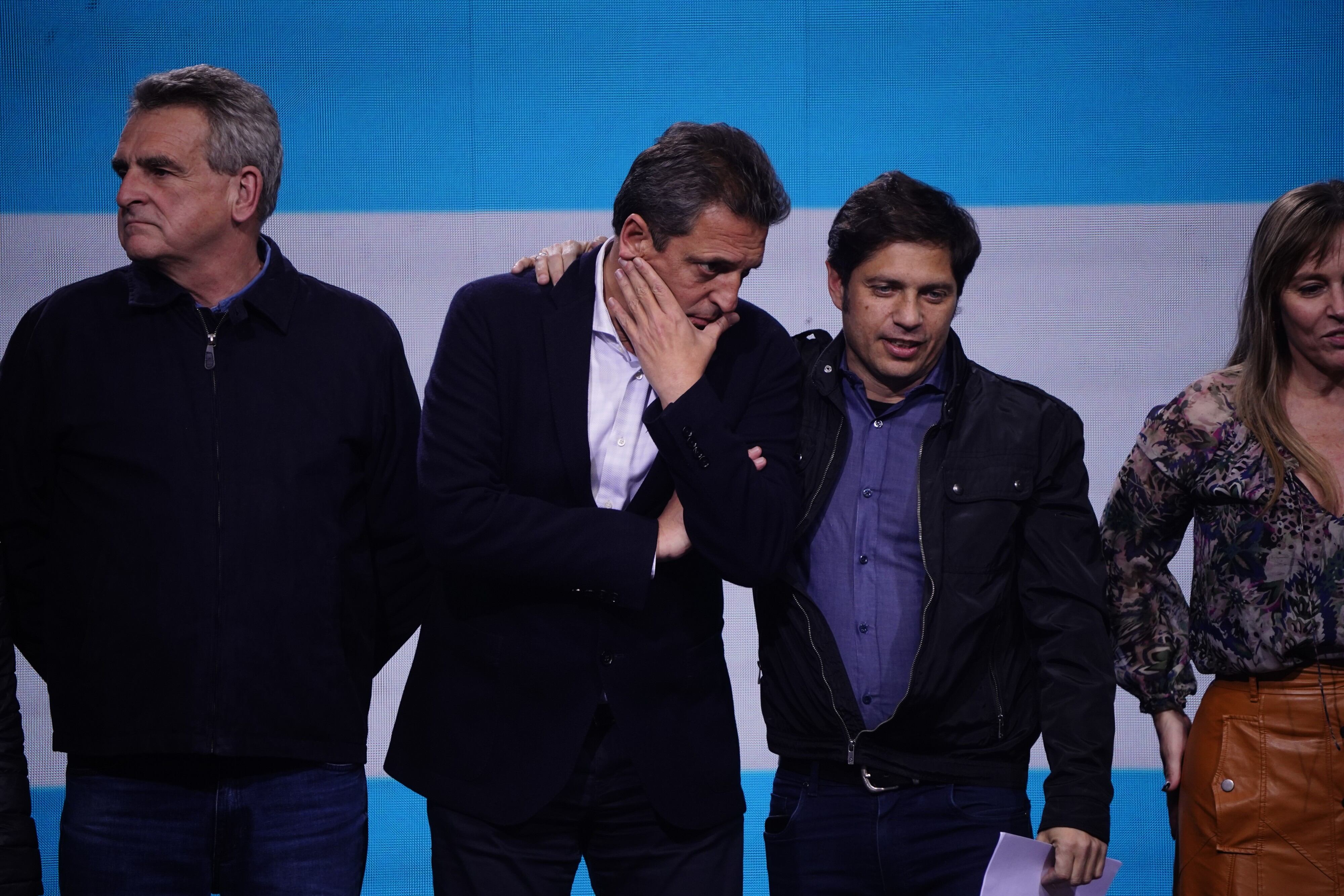 Rossi, Massa y Kicillof se refirieron duramente a Milei. / Foto: Clarín