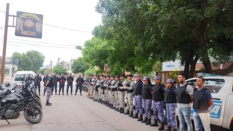 El día del reencuentro de los Sena se hizo un gran despliegue policial.