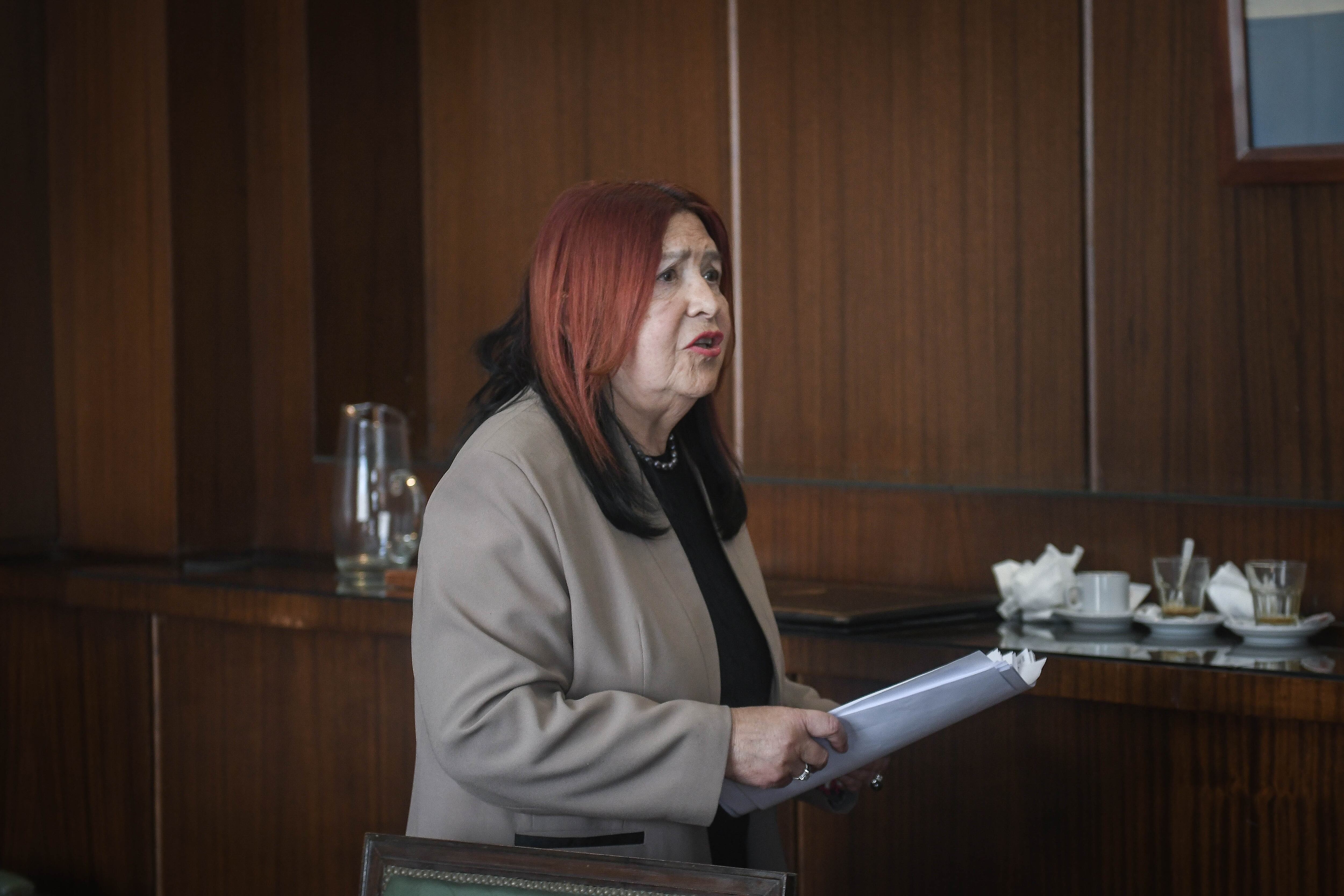 Cámara de Casación penal en Comodoro Py, Buenos Aires Argentina
La Jueza Ana María Figueroa
Foto Federico Lopez Claro