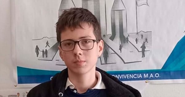 El estudiante villamariense Santiago Cámpora.