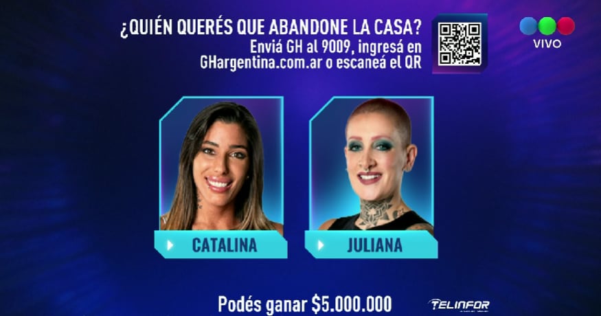 Catalina y Juliana quedaron en placa en la doble gala de eliminación