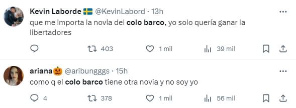 Los mejores memes y reacciones al nuevo romance del Colo Barco