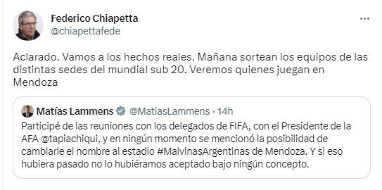 Lammens y Chapetta, Twitter