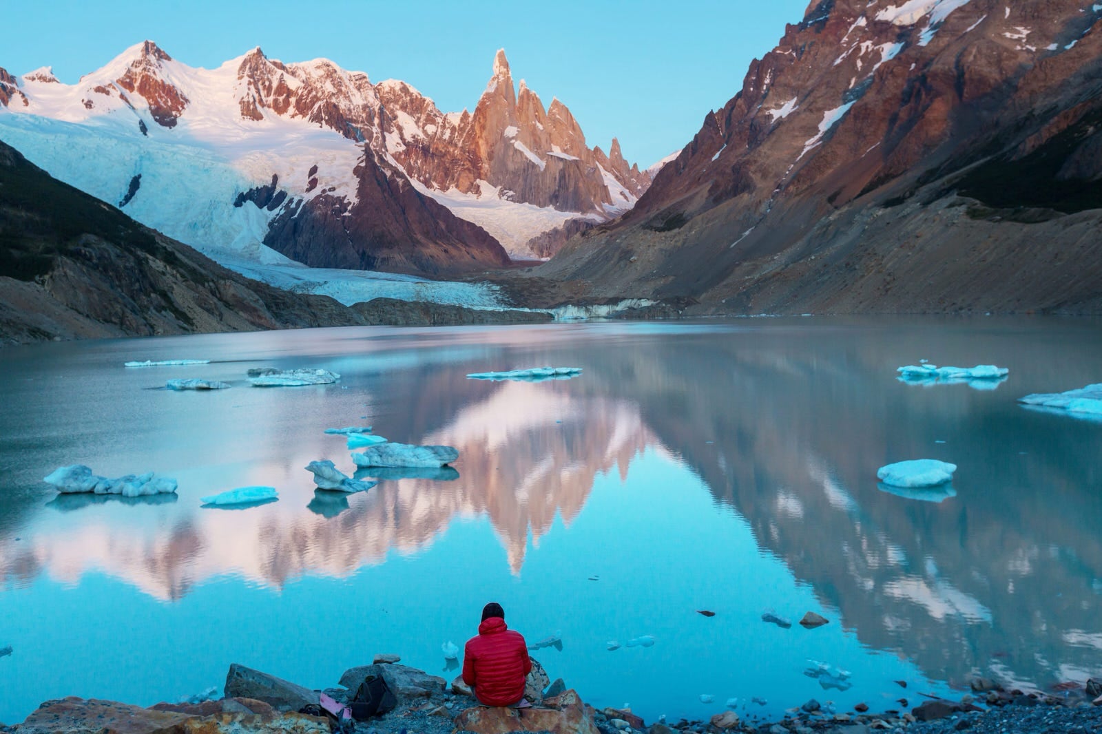 El Cerro y la Laguna Torre, una caminata de 8 horas atravesando 20 km de paisaje