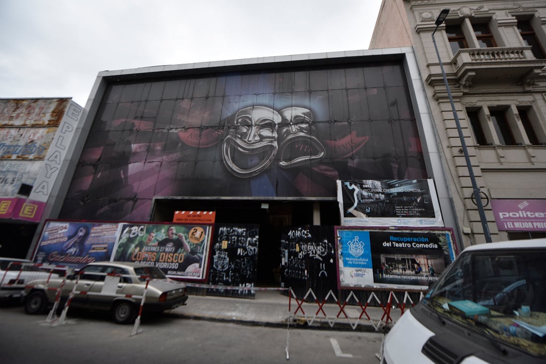 Recorrida por la reconstrucción del Teatro Comedia. ( Ramiro Pereyra /La Voz) 