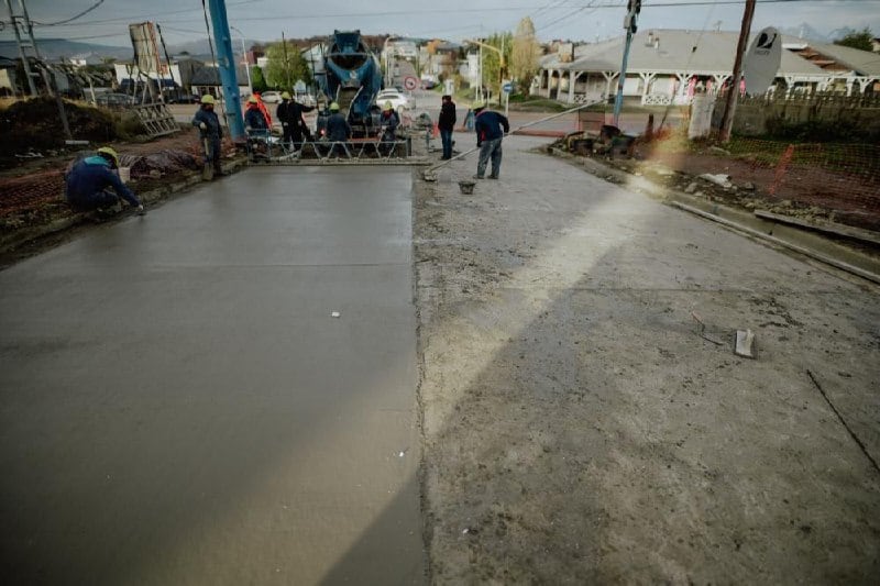 Finalizaron los trabajos de hormigonado en la calle Formosa