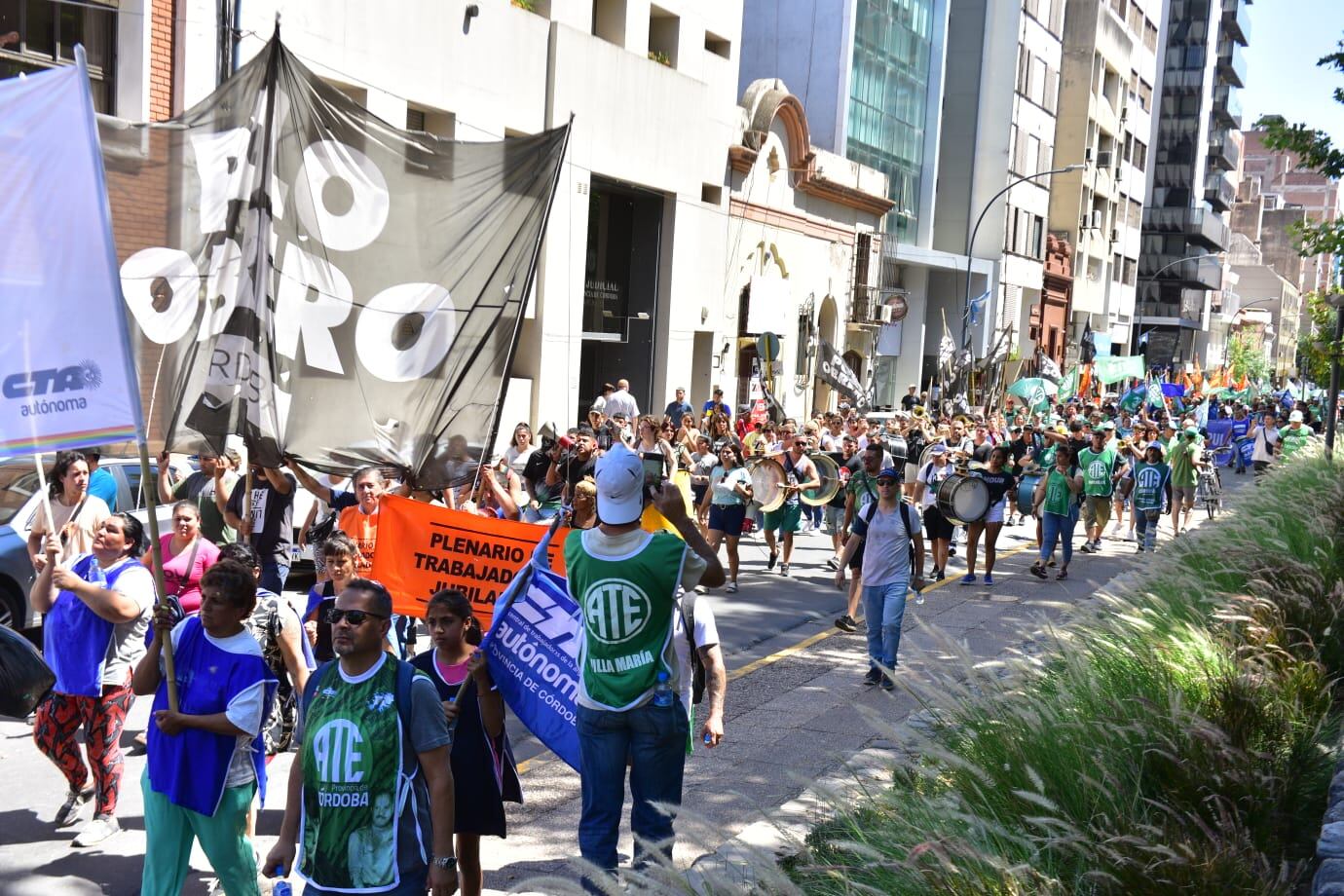 Corte total en las calles de la ciudad de Córdoba.