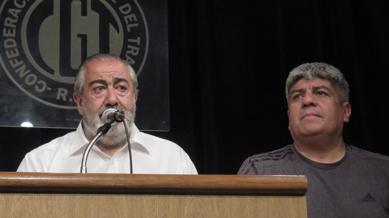 Héctor Daer (Sanidad) y Pablo Moyano (Camioneros) integrantes de la Secretaría General de la CGT. Foto: Gentileza